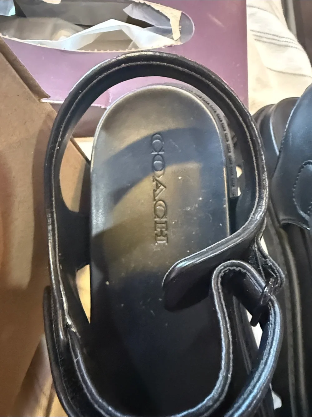 Coach leather sport sandal Women’s  size 9